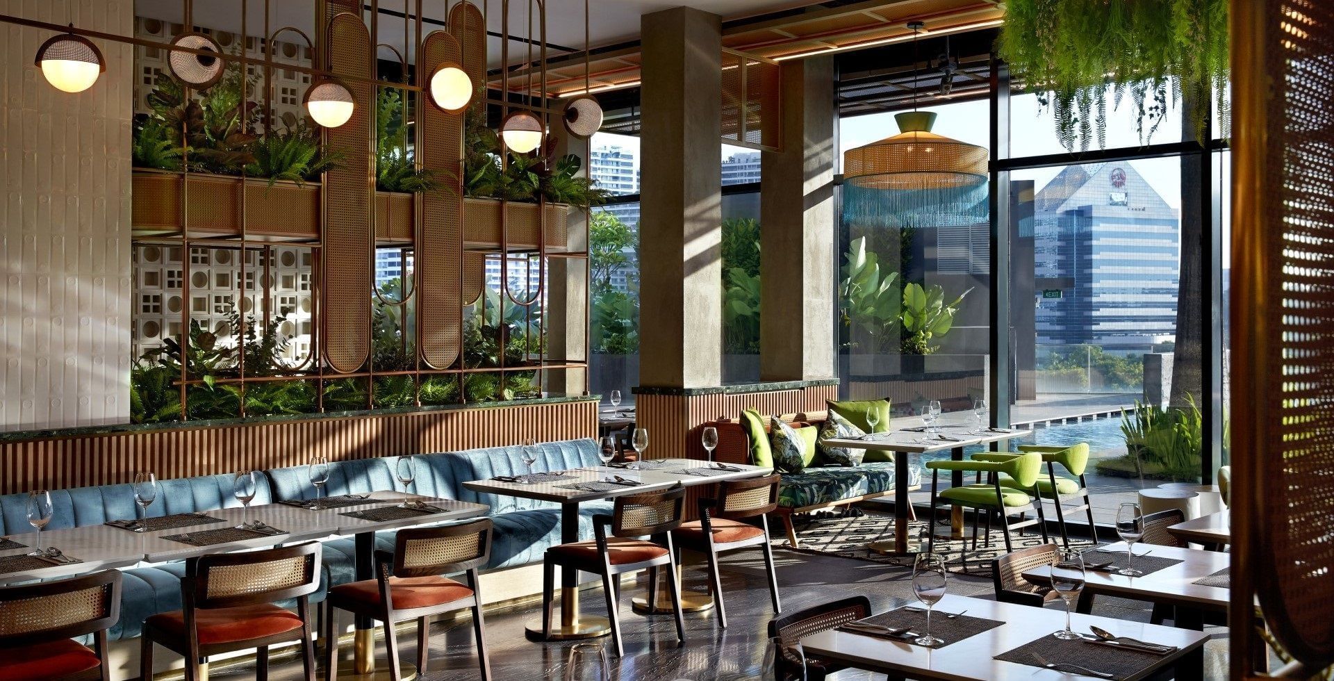 Dining area at Verandah Rooftop Rotisserie